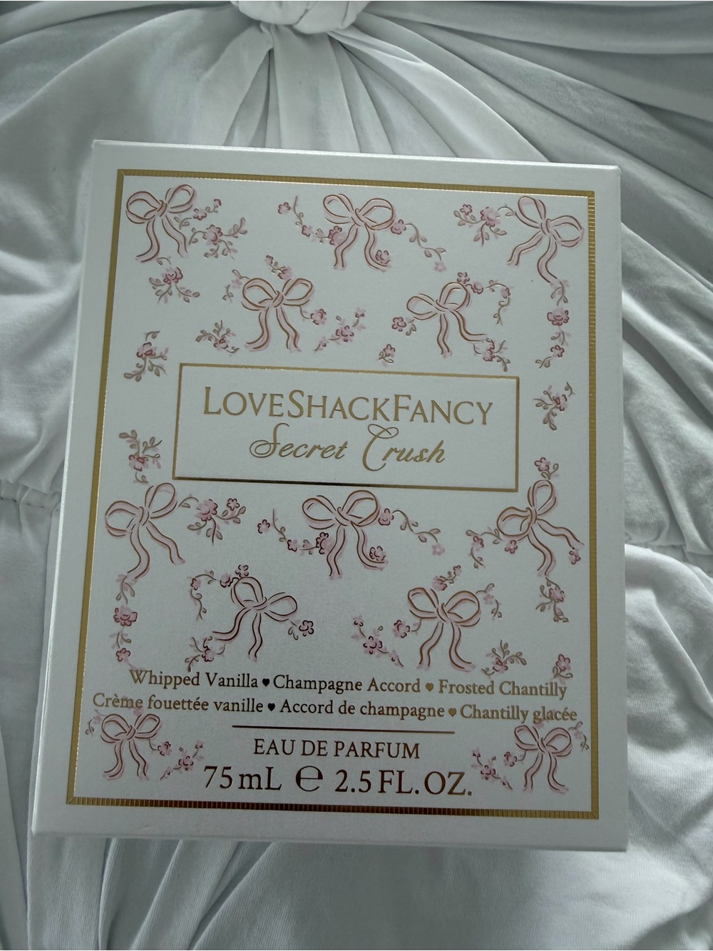 LoveShackFancy Secret Crush Perfume Bottle - White & Gold - Picture 2 of 4